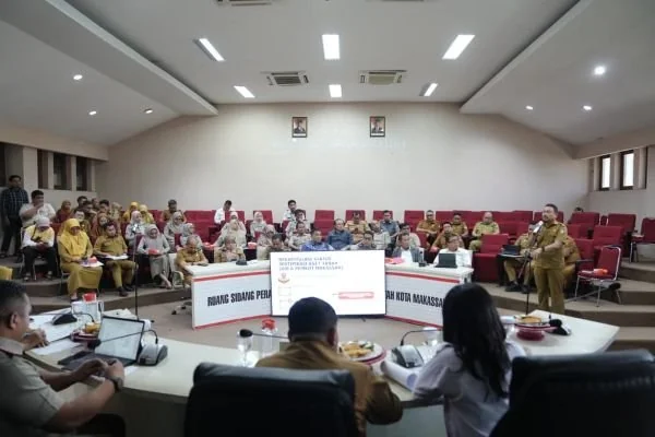 Rapat Koordinasi Penertiban dan Sertifikasi Aset Pemkot Makassar (Dok: Ist).