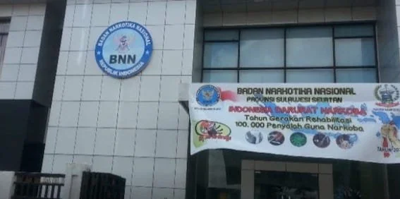 Kantor Badan Narkotika Nasional Provinsi Sulawesi Selatan di Makassar. Foto Ist