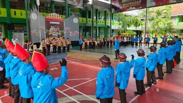 Kontingen Kemah Pramuka Madrasah Sulawesi Selatan (Dok : Ist).