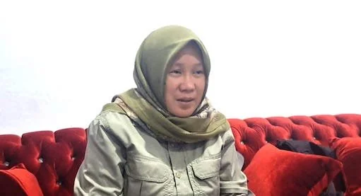 Ketua Bawaslu Sulsel, Mardiana Rusli saat ditemui di Kantor Bawaslu Jeneponto. (ullah).