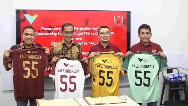 PT Vale jadi sponsor baru PSM Makassar (humas PSM Makassar)