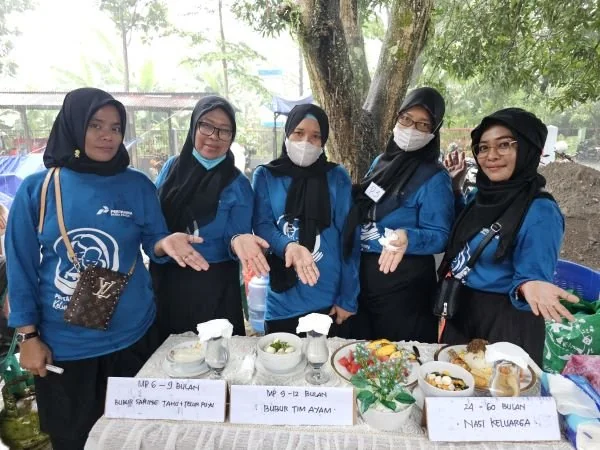 PT Pertamina Patra Niaga Regional Sulawesi Unit Operasi Aviation Fuel Terminal Hasanuddin mengadakan kegiatan sosialisasi gizi baik.