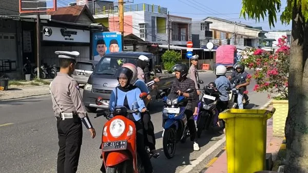 Operasi rutin yang dilakukan Satlantas Polres Majene (Dok : Ist).