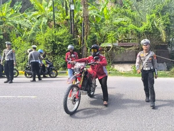 Operasi lalu lintas yang dilakukan Satlantas Polres Majene (Dok : Ist).