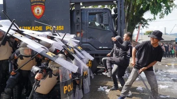 Polda Sulbar saat menggelar Simpamkota (Dok : Ist).