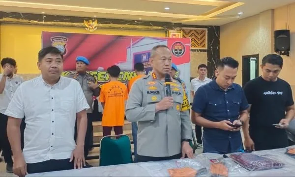Konferensi pers penikaman mahasiswa di Makassar (Dok: Atri KabarMakassar)