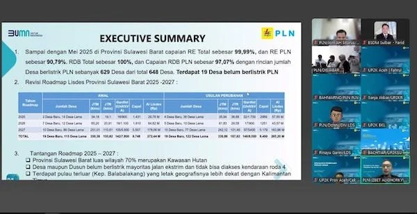 Data sasaran listrik (dok:Ist)