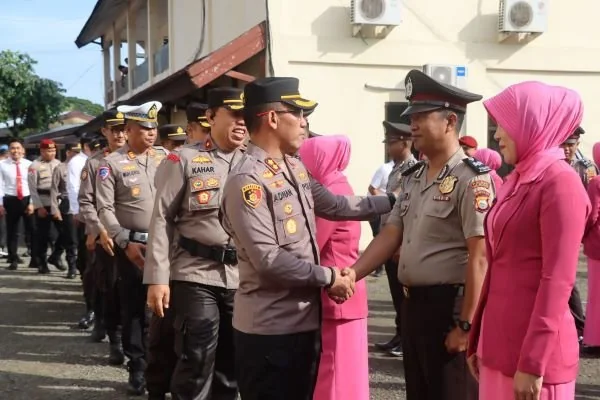 Upacara Korps Rapprt dan PTDH Polres Selayar (Dok: Ist)