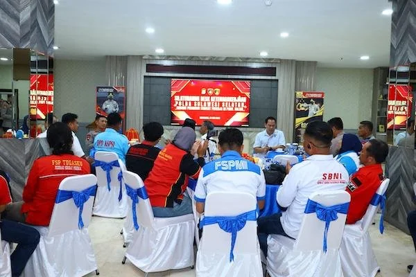 Polda Sulsel Silaturahmi bersama Serikat Buruh (Dok:Ist)