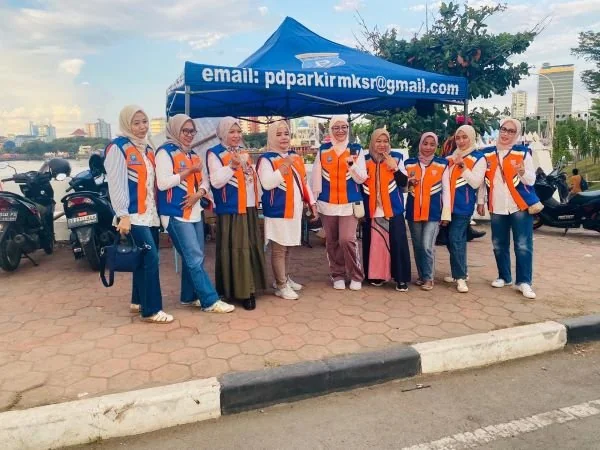 Perumda Parkir Makassar saat mengawal Festival F8 (Dok : ist).