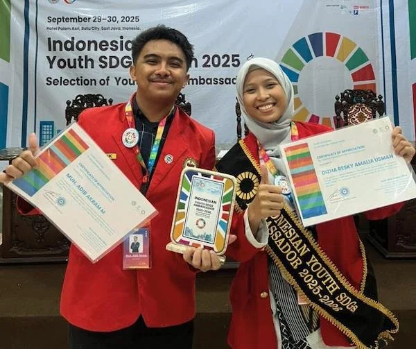 Dizha Resky Amalia Usman dan Muh. Adib Akram Mapparaga Muhlis. Dok. Ist