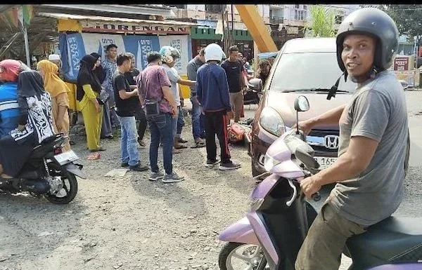 Suasana Di Lokasi Kejadian Pasar Sentral Takalar