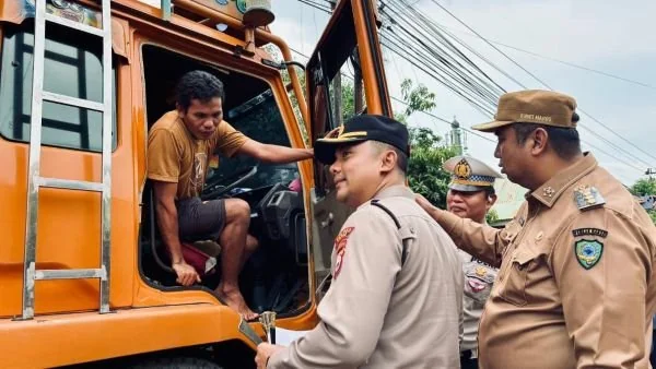 Kapolres Maros Lakukan Pemantauan Penertiban Truk Tambang dan ODOL (Dok: Ist)