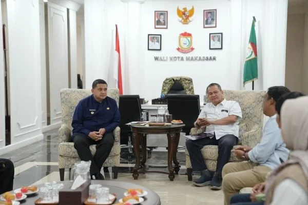 Wali Kota Makassar, Munafri Arifuddin, saat menerima audiensi panitia AICCON 2025, (Dok: Ist).