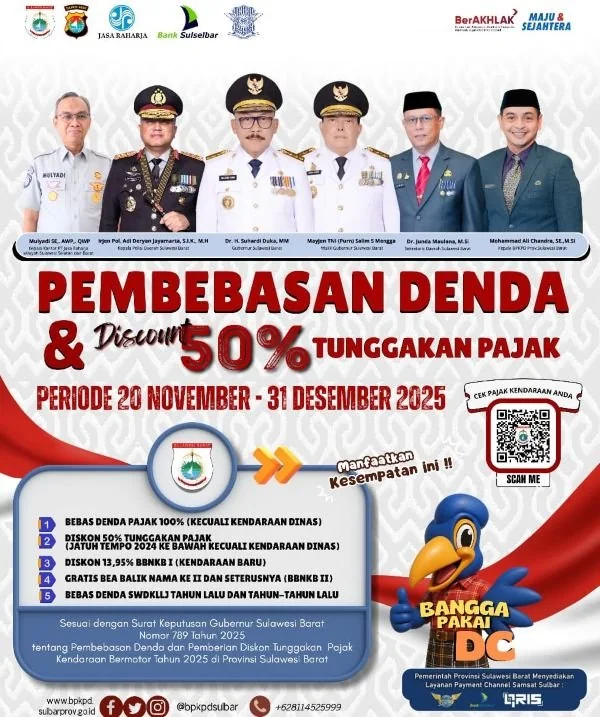 Intensif Pajak Kendaraan Bermotor yang di laksanakan Pemprov Sulbar (dok:ist)