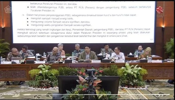 Tangkapan Layar Sidang Terbuka Satgas Debottlenecking P2SP bersama Menteri Keuangan (Menkeu), Purbaya Yudhi Sadewa, Lintas Kementerian dan Wali Kota Makassar Munafri Arifuddin (Dok: Ist).