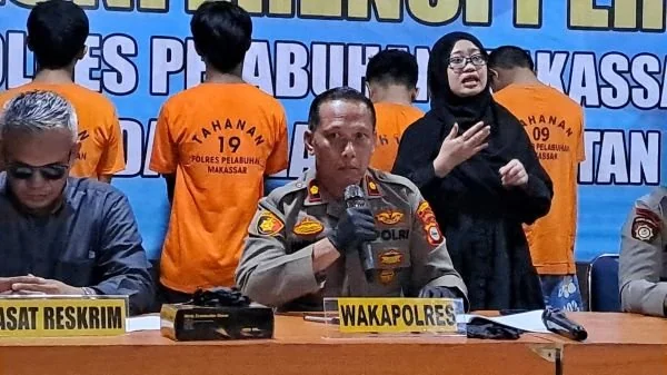 Ekspose kasus penganiayaan dengan panah busur di Makassar (Dok: Ist)