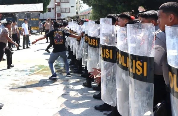 Sispamkota yang dilaksanakan Polres Majene (Dok : Ist).