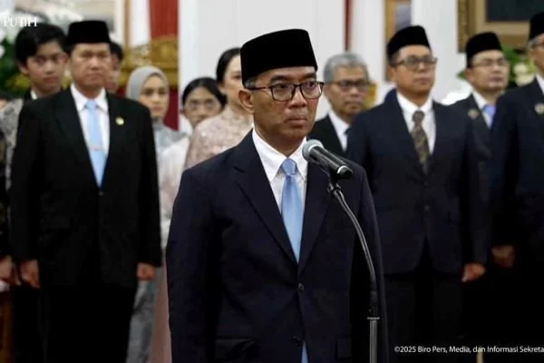 Presiden Prabowo Subianto resmi melantik Brian Yuliarto sebagai Menteri Pendidikan Tinggi, Sains, dan Teknologi (Dok : Int).