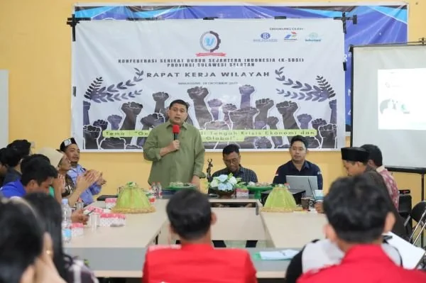 Rapat Kerja Wilayah (Rakerwil) Konfederasi Serikat Buruh Sejahtera Indonesia (KSBSI) Provinsi Sulawesi Selatan 2025, (Dok: Ist).
