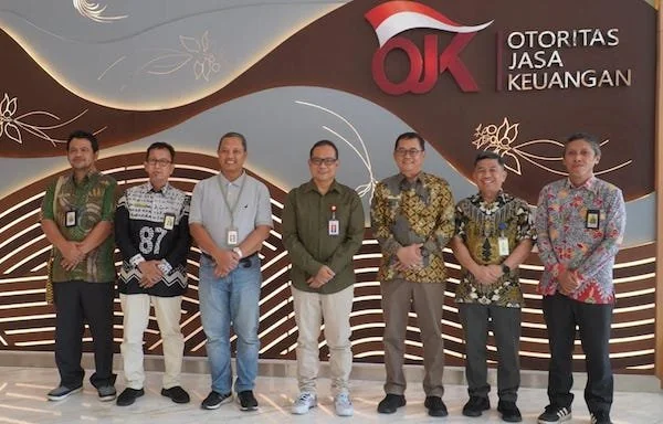 Kunjungan DJP Sulselbartra ke OJK Sulselbar (Dok: Ist)