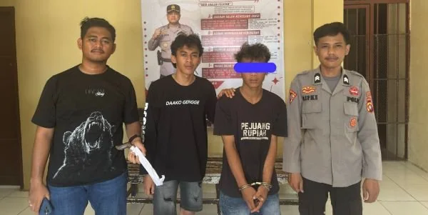 Pelaku saat berhasil diamankan Resmob Polresta Mamuju. Dok. Ist