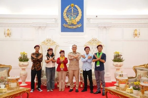 Panitia Majelis Permusyawaratan Anggota Istimewa saat melakukan audiensi bersama Pj Gubernur Sulsel (Dok : Ist).