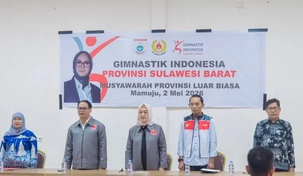 Wakil Ketua Komite Olahraga Nasional Indonesia Provinsi Sulawesi Barat  Andika Habda menghadiri Musyawarah Provinsi Luar Biasa (Musorprovlub) Gimnastik Sulbar. (Dok: Ist)