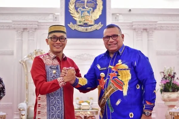Pj Gubernur Sulsel, Prof Zudan Arif  Fakrulloh dan Pj Gubernur Papua Barat Daya, Prof Mohammad Musa’ad (Dok: Int)