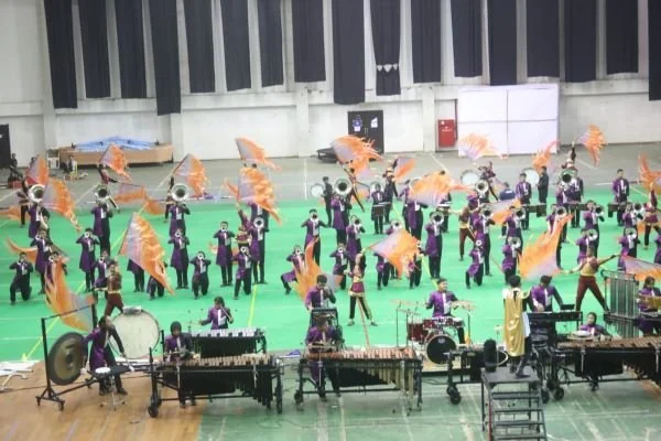 Marching Band asal Makassar tampil apik hingga memukau para penonton (Dok : Ist).
