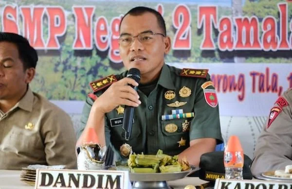 Dandim 1425 Jeneponto, Letkol Inf Muhammad Amin (Dok : Ist).