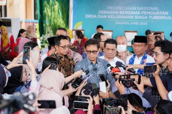 Menteri Kesehatan Budi Gunadi Sadikin saat memberikan keterangan pers terkait uji coba Vaksin TBC M72 di Jakarta (Dok : Ist).