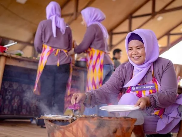 Peserta lomba memasak Amartha. (Dok: Ist)