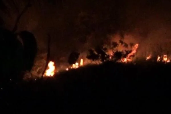 Kebakaran Hutan dan Lahan yang terjadi di Lingkungan Bulutakkang Mamuju (Dok : Aldy KabarMakassar).