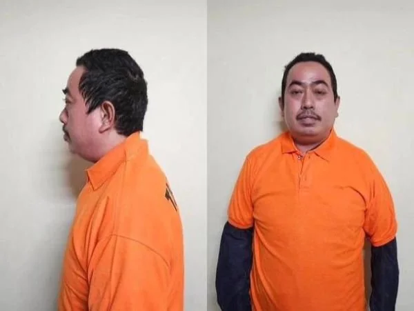 Tersngka AS saat ditahan di Polda Sulsel (Dok: Ist).