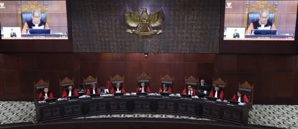Majelis Hakim Konstitusi dalam Sidang Pengucapan Putusan Nomor 135/PUU-XXII/2024, (Dok: Ist).