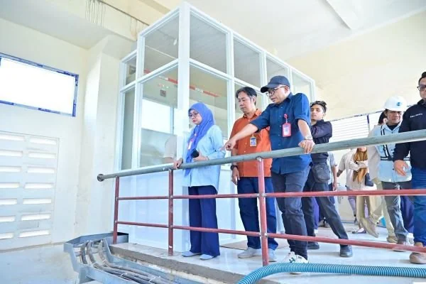 Uji coba pengoperasian pompa Intake Manggala (Moncongloe). (Dok: Ist)