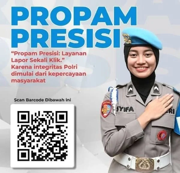 Flayer ajakan Propam Polda Sulbar kepada Masyarakat untuk melaporkan polisi nakal. Dok. Ist