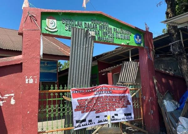 SD Pajjaiang Makassar yang disegel (Dok: Atri KabarMakassar)