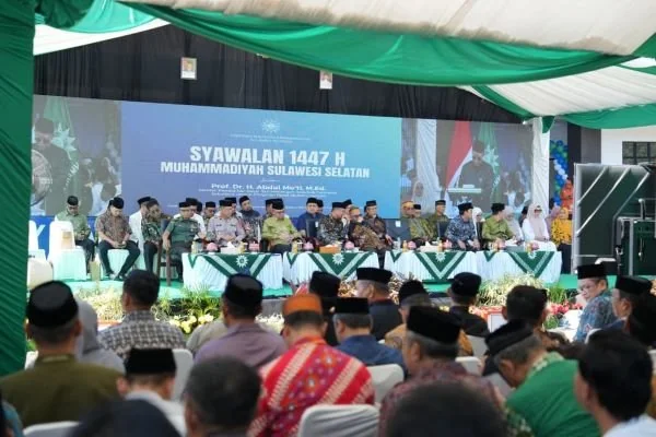 Syawalan 1447 Hijriah yang diselenggarakan oleh Pimpinan Wilayah Muhammadiyah (PWM) Sulsel di Halaman Pusat Dakwah Muhammadiyah Sulsel (Dok: Ist).