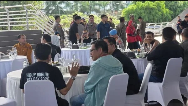 Suasana Lapangan Karebosi di May Day (Dok: Ist).