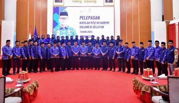 Kafilah MTQ VII Korpri asal Sulsel (Dok: Ist).