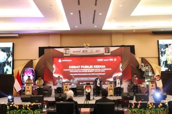 Debat publik kedua pasangan calon Gubernur dan Wakil Gubernur Sulbar (Dok : Ist).