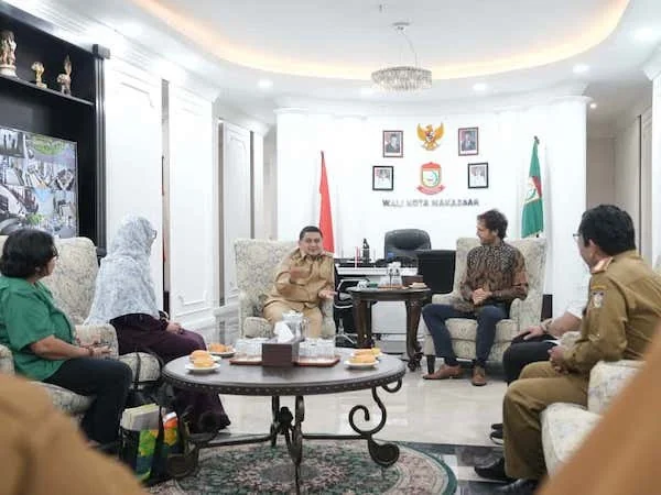 Audiensi Wali Kota Makassar Munafri Arifuddin saat Audiensi dengan IOM, (Dok: Ist).