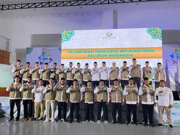Pelantikan Anggota DPRD Kota Makassar Andi Hadi Ibrahim Baso sebagai Ketua HDMI Sulsel Periode 2026-2030, (Dok: Ist).