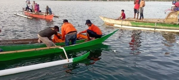 Jasad Ilyas alias Eli Dg. Tola (35) saat ditemukan mengapung di Perairan Kassi Kebo Jeneponto (Ist).