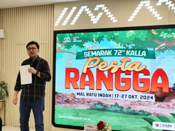 West Region General Manager Kalla Toyota, Andyka Susanto (Dok : Hanifah KabarMakassar) .