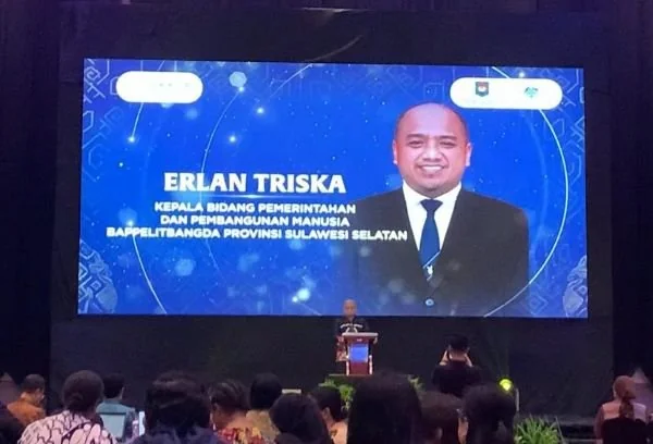 Kabid Pemerintahan dan Pembangunan Manusia Bappelitbangda Sulsel, Erlan Triska (dok. Syamsi/KabarMakassar)