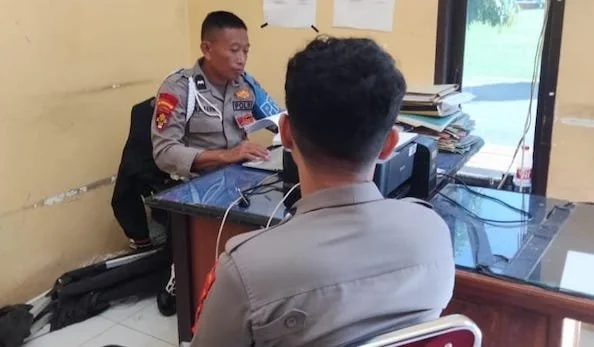 Briptu AD saat Diperiksa Propam