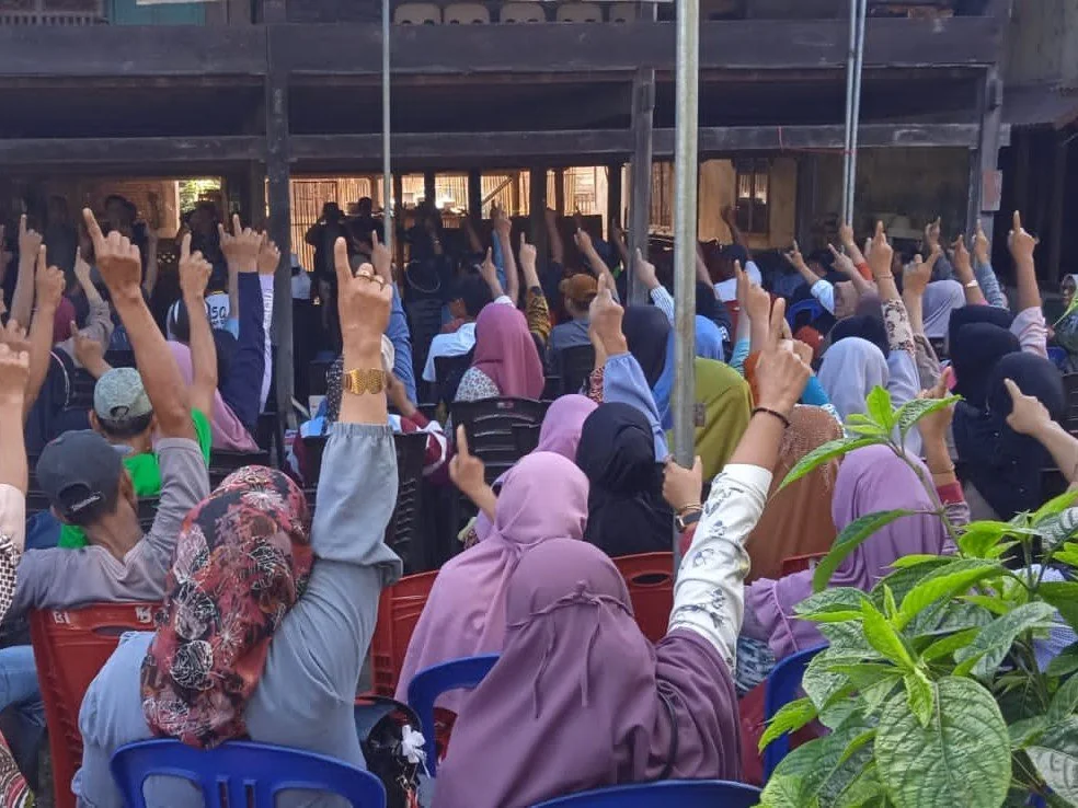 Ratusan pendukung paslon Jadimi saat Kampanye di Desa Gunturu Bulukumba (Dok : Ist).